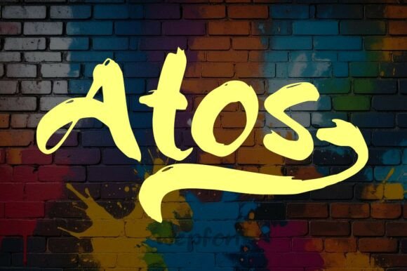 Atos: The Urban Script Font That Brings Raw Energy to Your Brand