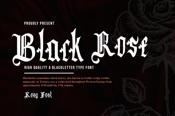 Black Rose: A Bold Blackletter for Modern Creators