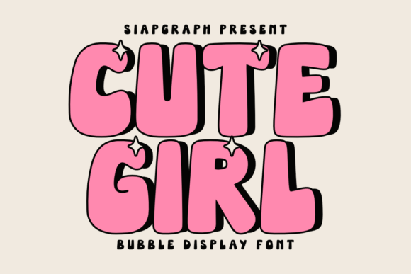 Cute Girl: A Sweet Bubble Font for Joyful Design