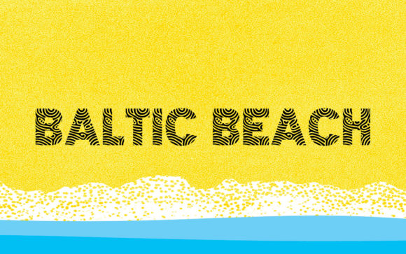 Discover the Coastal Charm of the Baltic Beach Typeface