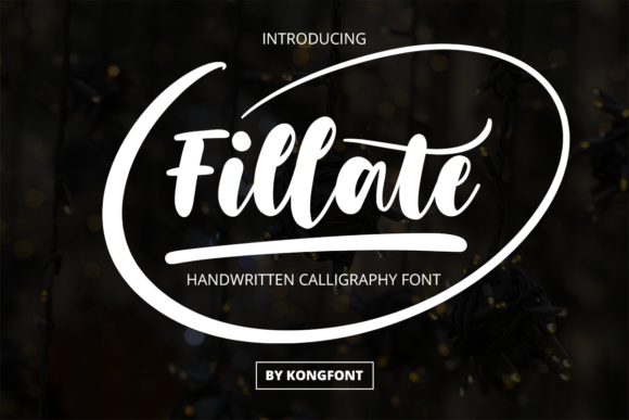 Fillate: A Handwritten Font That Feels Like a Conversation