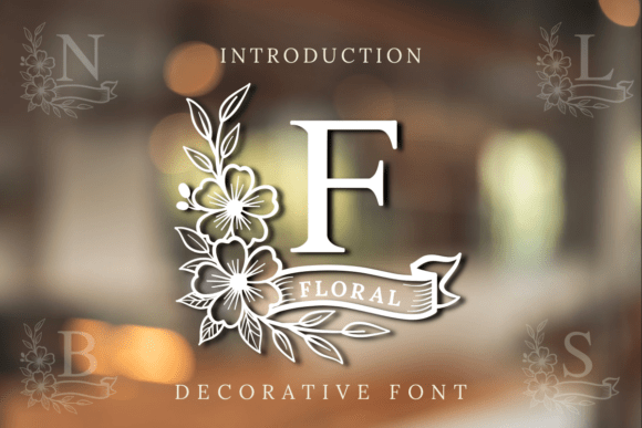 Floral Monogram: A Font That Tells a Story