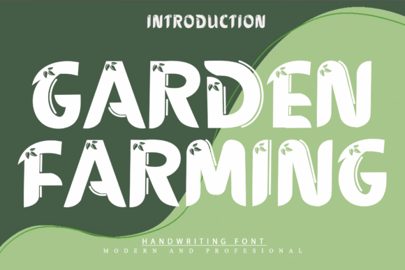 Garden Farming: A Display Font Rooted in Nature