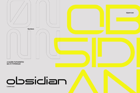 Obsidian: A Modern Typeface for Bold Visual Statements