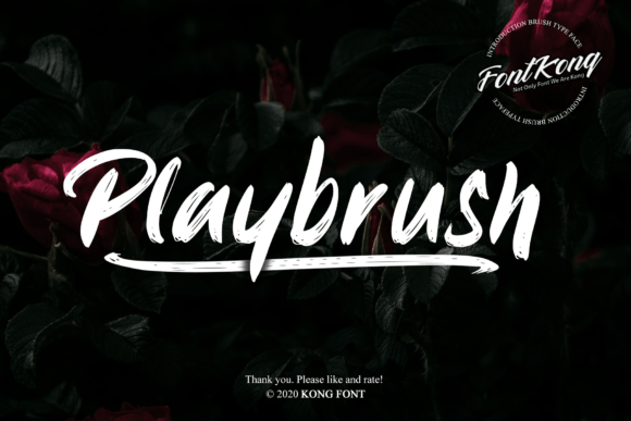Playbrush: A Handwritten Font for Creative Projects