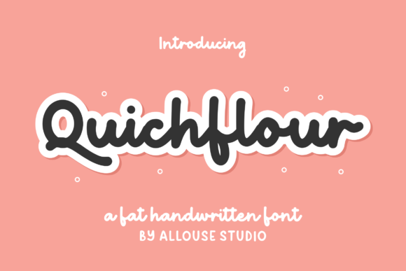 Quichflour: A Handwritten Typeface with Vintage Charm