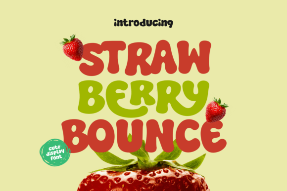 Strawberry Bounce: A Font with a Playful, Retro Personality