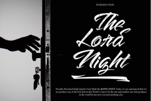 The Lord Night: A Handwritten Font for Modern Creators