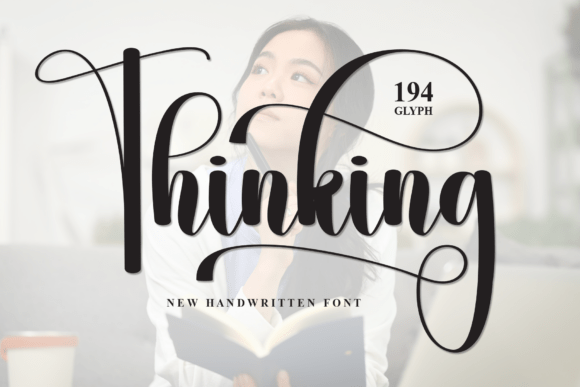 Thinking: A Handwritten Font That Whispers Charm