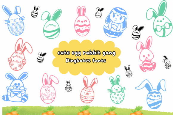 Unleash Playful Charm: The Cute Egg Rabbit Gang Collection