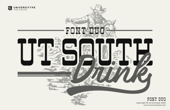 UT South Drink: A Font Duo for Bold Branding & Elegant Design