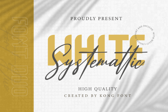 White Systemattic: A Playful Font for Modern Creators